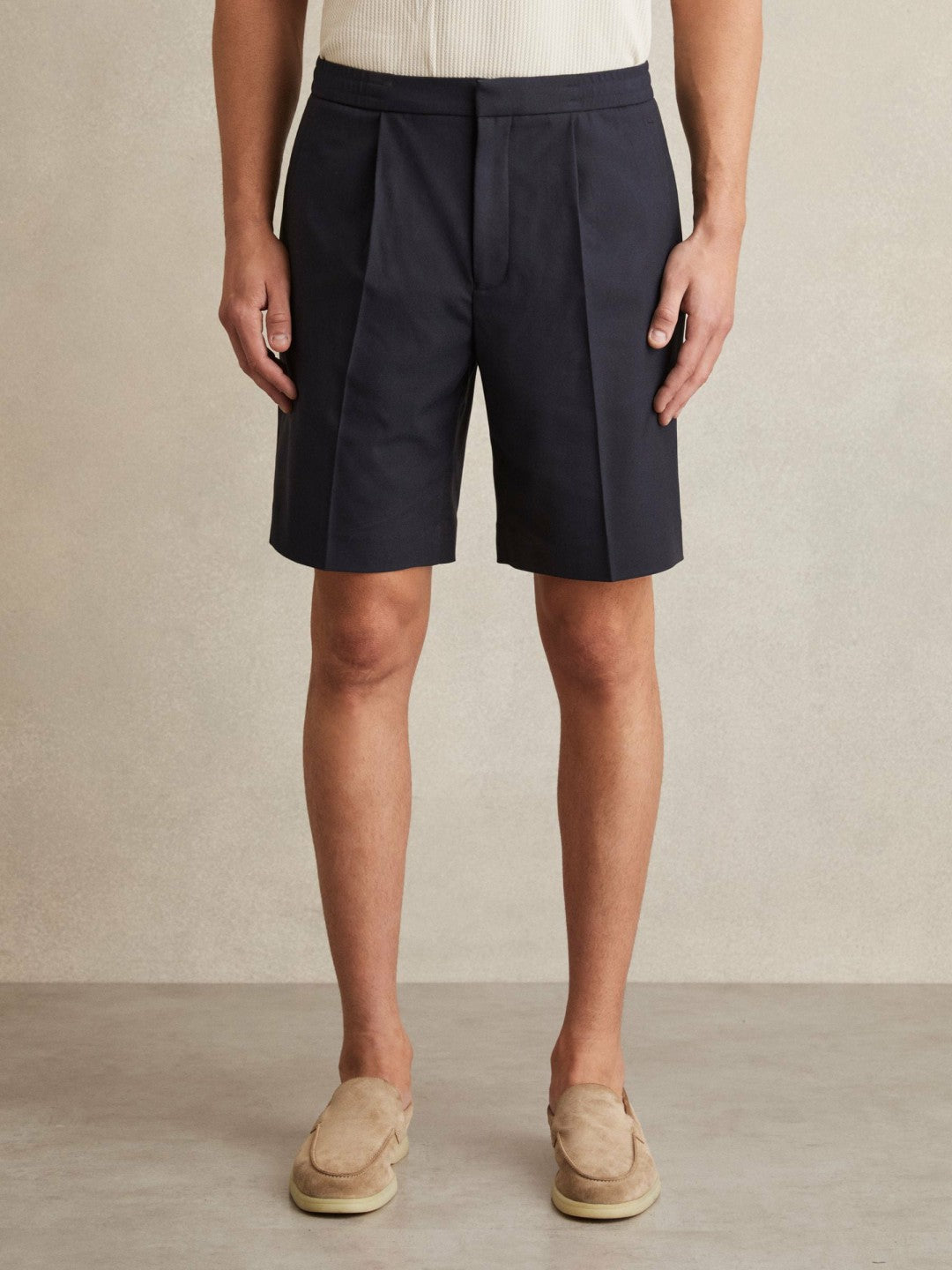 Relaxed Drawstring Shorts Navy | Men