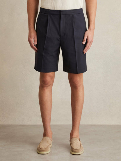 Relaxed Drawstring Shorts Navy | Men