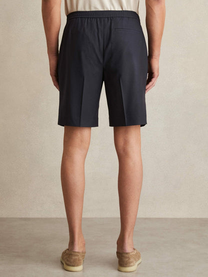 Relaxed Drawstring Shorts Navy | Men