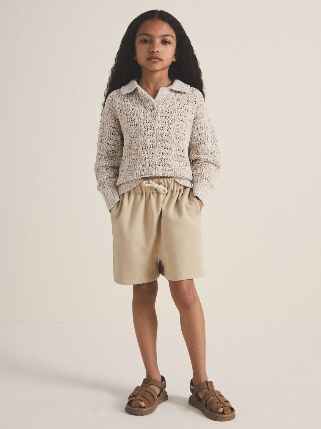 4-9 yrs | Les 100 Ciels Jersey Shorts Sage | Children & Baby