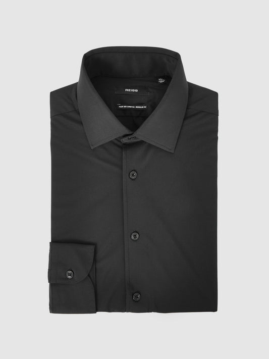 Long-Sleeve Travel Shirt Black | Men