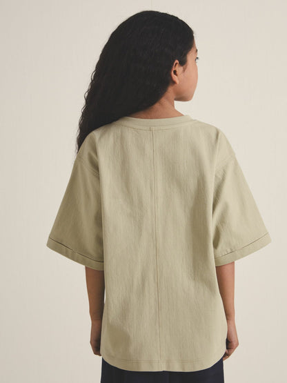 9-13 yrs  | Les 100 Ciels Oversize T-Shirt Sage | Children & Baby