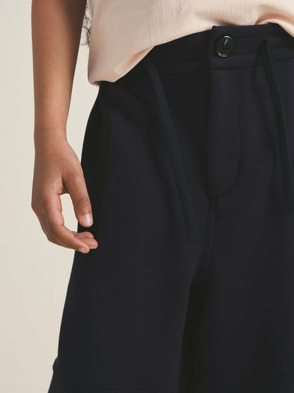 4-9 yrs  | Les 100 Ciels Wide-Leg Joggers Navy | Children & Baby