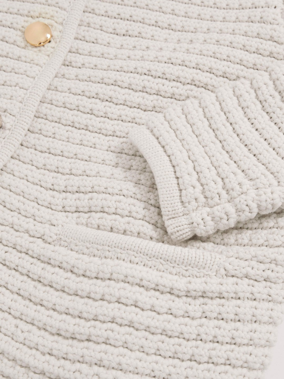 Paige Textured-Knit Cardigan Ivory | Women