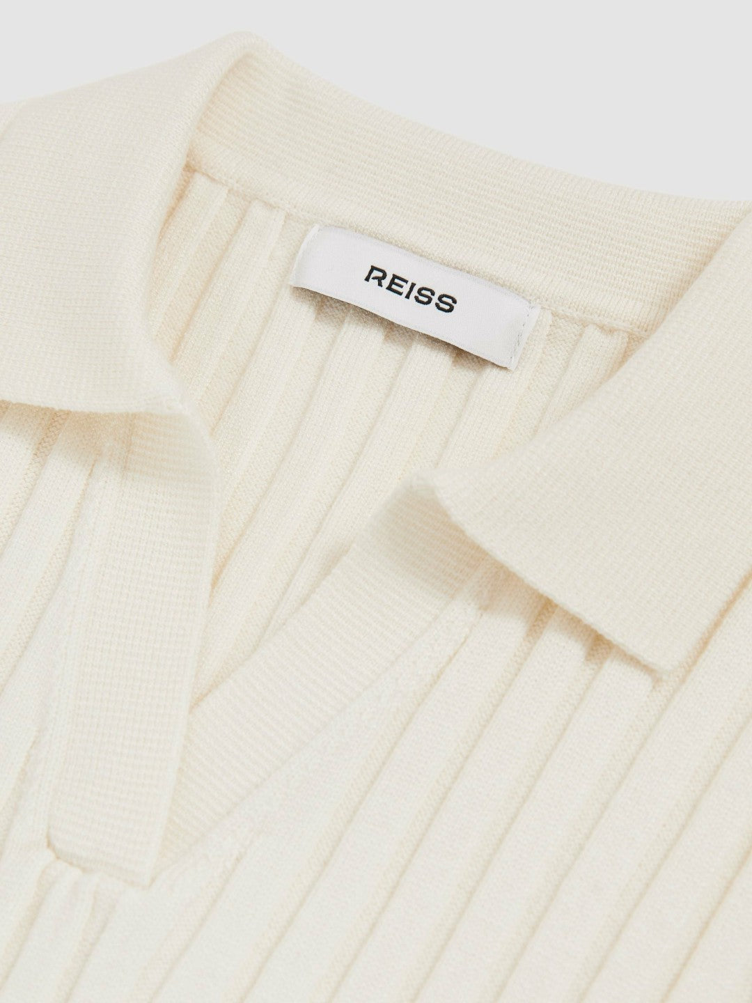 4-9 yrs Rib-Knit Polo Top Ivory | Children & Baby