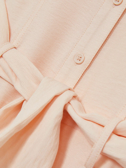 13-14 yrs Tie-Waist Collared Dress Pink | Children & Baby