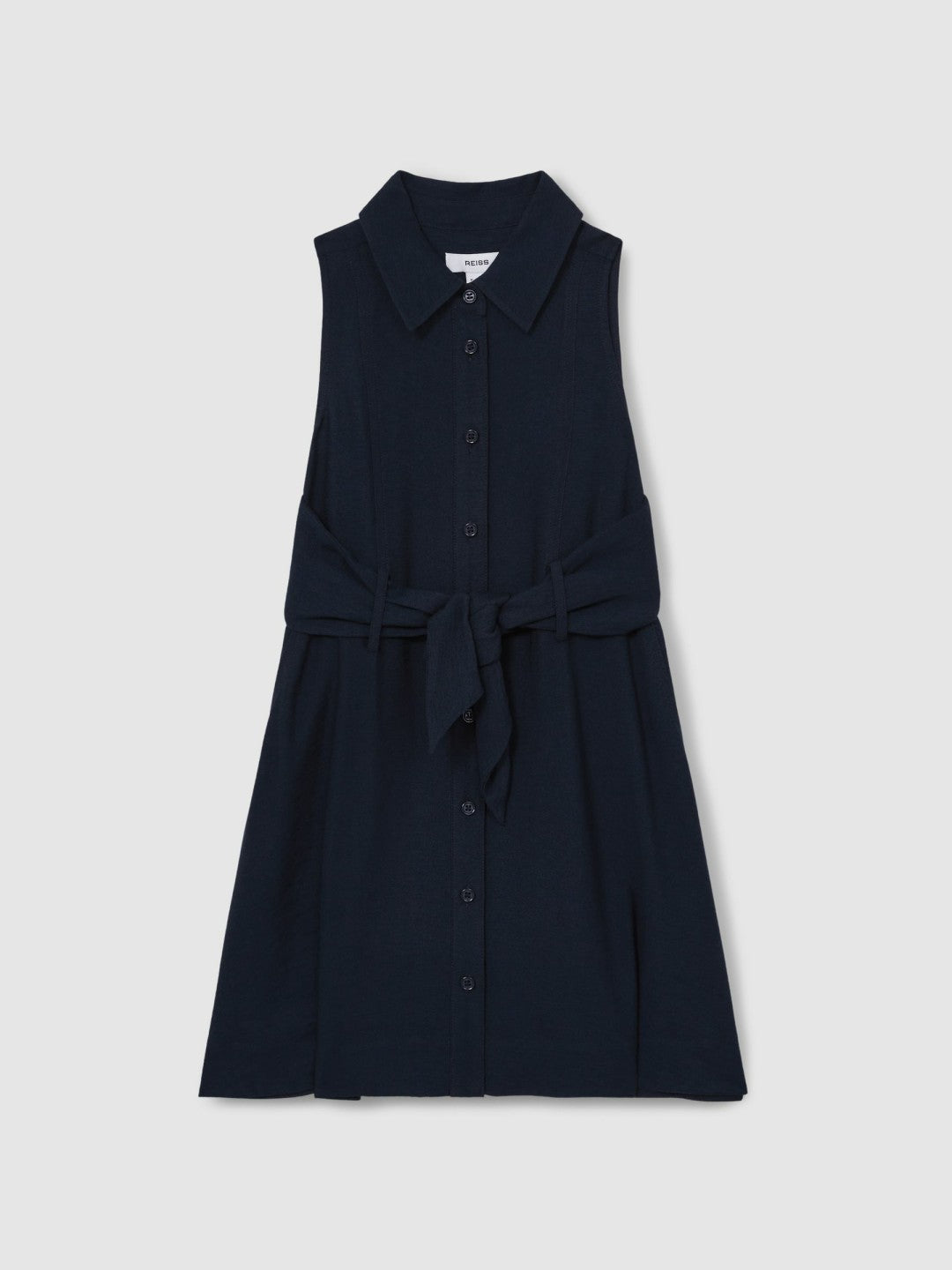 13-14 yrs Tie-Waist Collared Dress Blue | Children & Baby