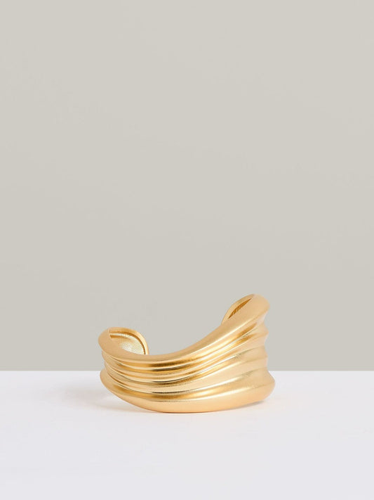 Fluid Sculpted Cuff Gold Tone | Women