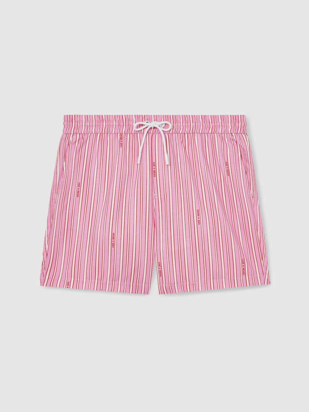 | Ché Stripe Swim Shorts Pink/White | Men