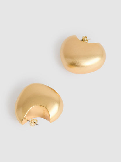 Curve Scoop Earrings Gold Tone | Women