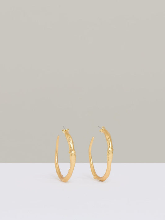 Molten Hoop Earrings Gold Tone | Women