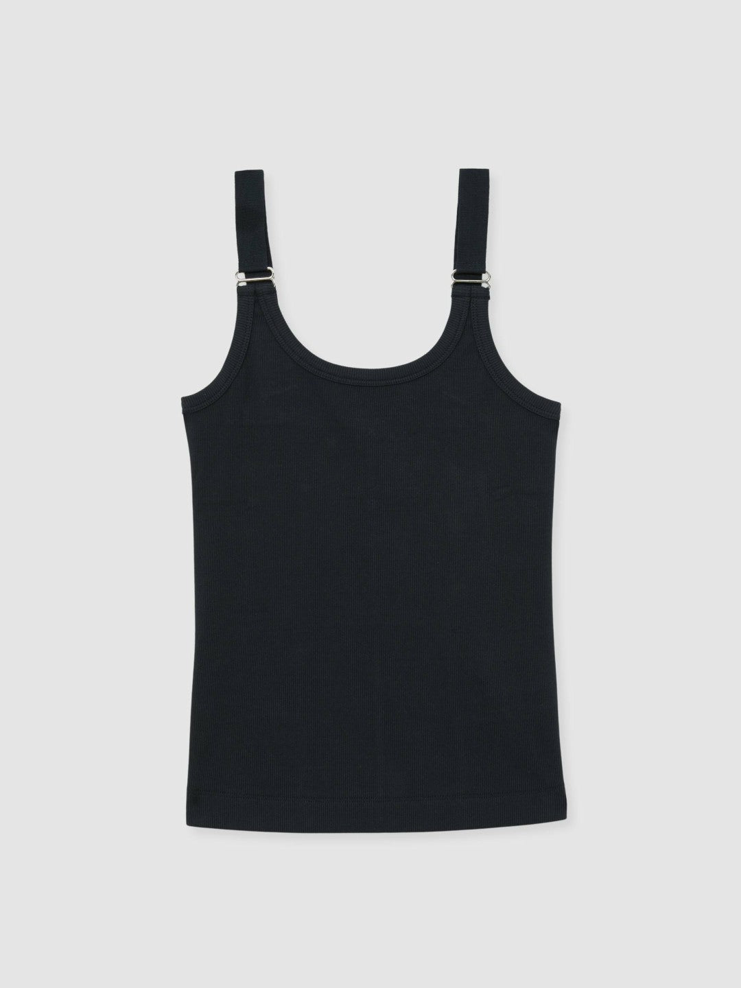 Stretch-Cotton D-Ring Strap Vest Navy | Women