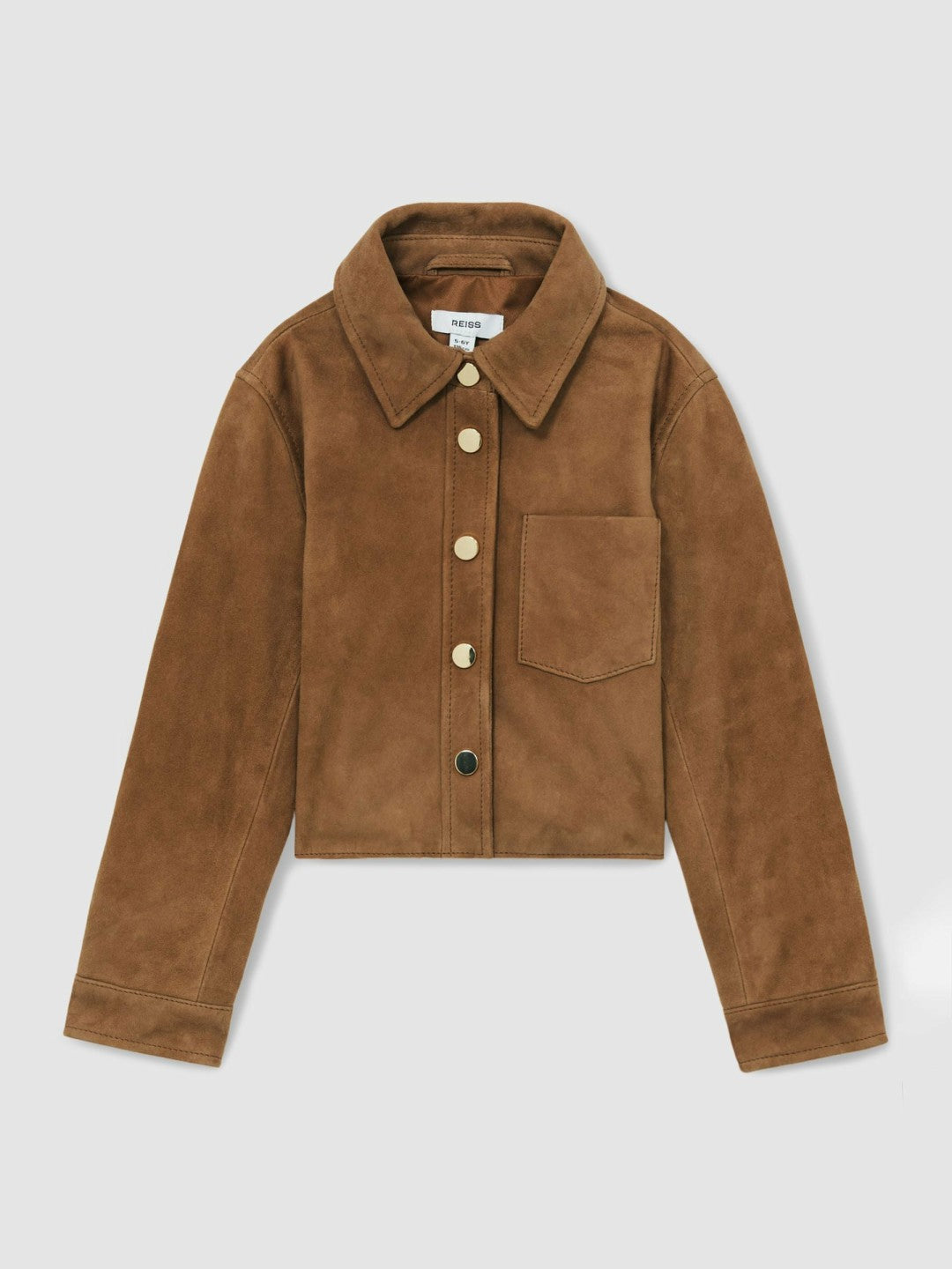 9-13 yrs Suede Cropped Jacket Tan | Children & Baby