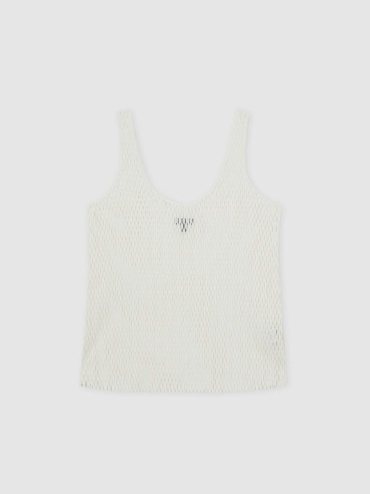 Atelier Laser-Cut Vest Top Cream | Women