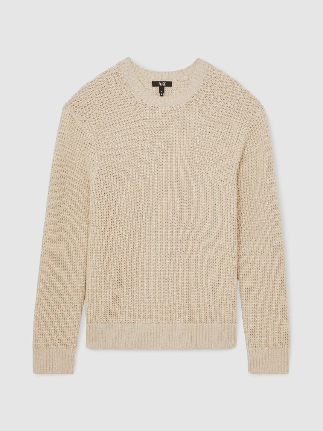 Paige Cotton Waffle-Knit Sweater Natural | Men