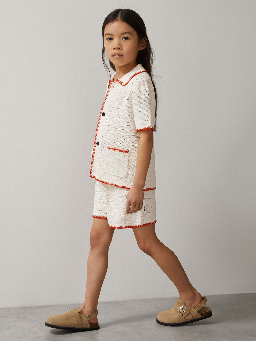 9-13 yrs McLaren F1 Team Crochet Shorts Off White/Orange | Children & Baby
