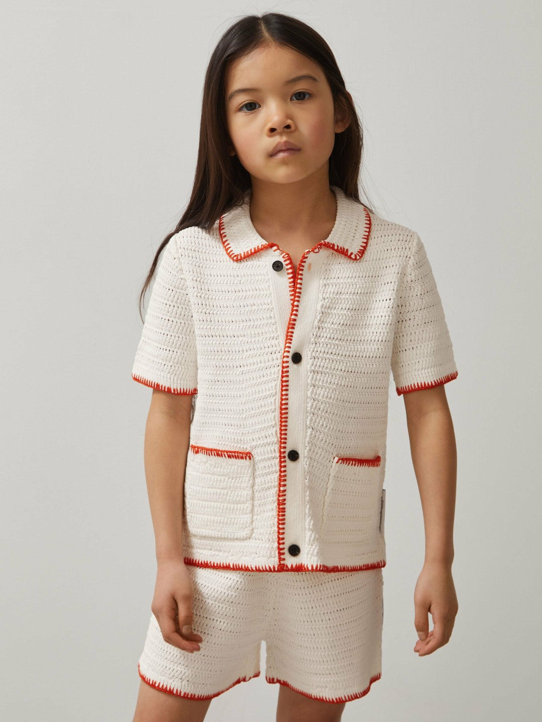 3-9 yrs McLaren F1 Team Crochet Shirt Off White/Orange | Children & Baby