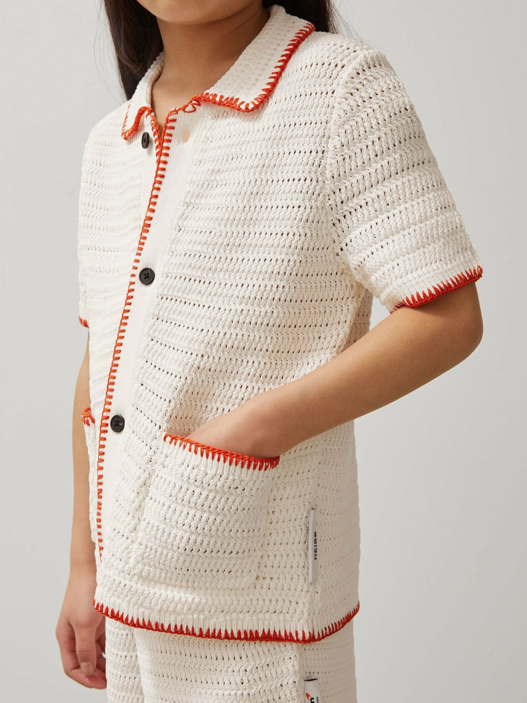 3-9 yrs McLaren F1 Team Crochet Shirt Off White/Orange | Children & Baby