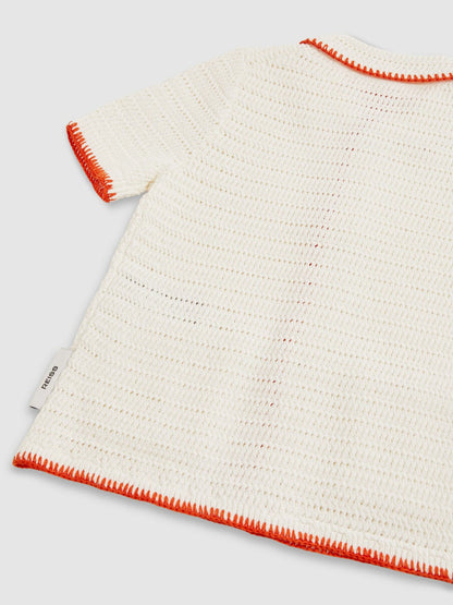 9-13 yrs McLaren F1 Team Crochet Shirt Off White/Orange | Children & Baby