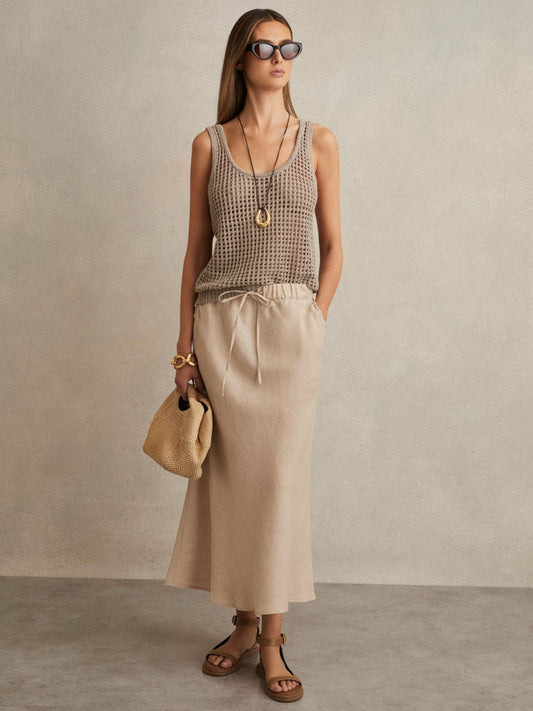 Slip Midi Skirt Neutral | Women