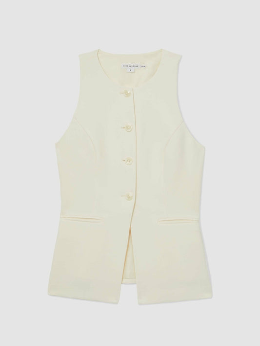 Luxe Suiting Vest Cream | Women