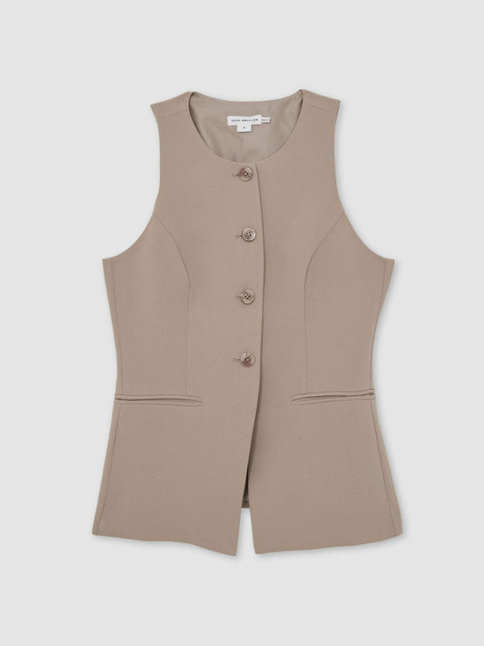 Luxe Suiting Vest Beige | Women