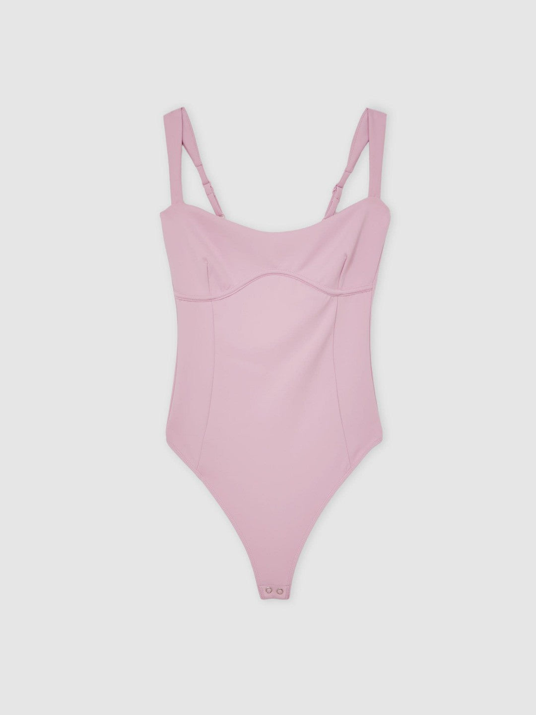 Good American Scuba Sweetheart Bodysuit Light Pink | Women