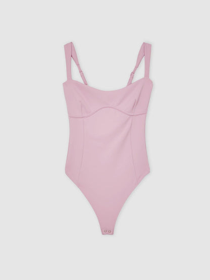 Good American Scuba Sweetheart Bodysuit Light Pink | Women