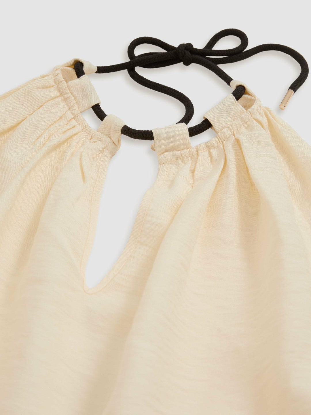 Halterneck Beach Cover-Up Swing Dress Cream | Women