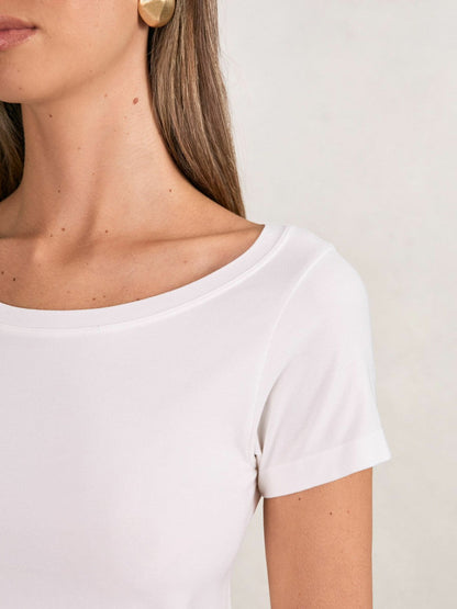 Short Sleeve T-Shirt Cream | Women