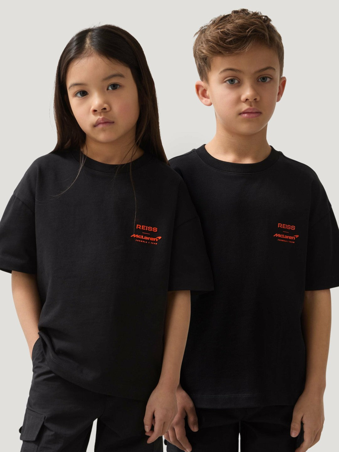 3-9 yrs Unisex Fit Oversized McLaren F1 Team Tyre T-Shirt Black | Children & Baby