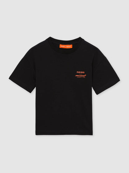 3-9 yrs Unisex Fit Oversized McLaren F1 Team Tyre T-Shirt Black | Children & Baby
