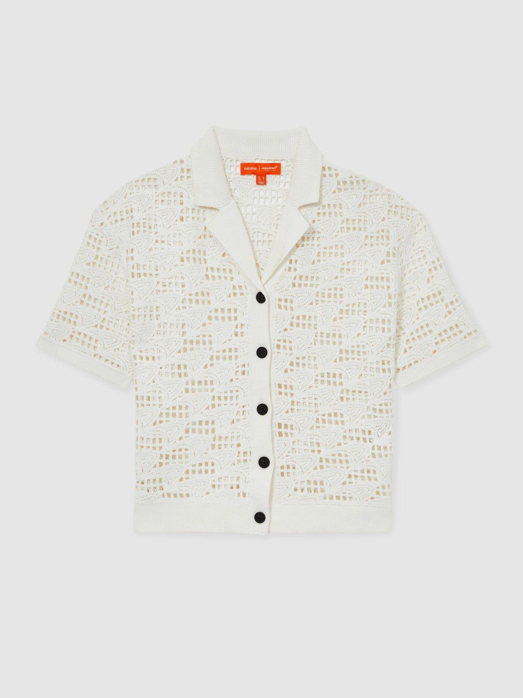 McLaren F1 Team Speedmark Crochet Shirt White | Women