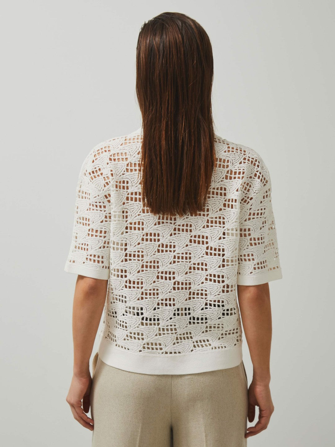 McLaren F1 Team Speedmark Crochet Shirt White | Women