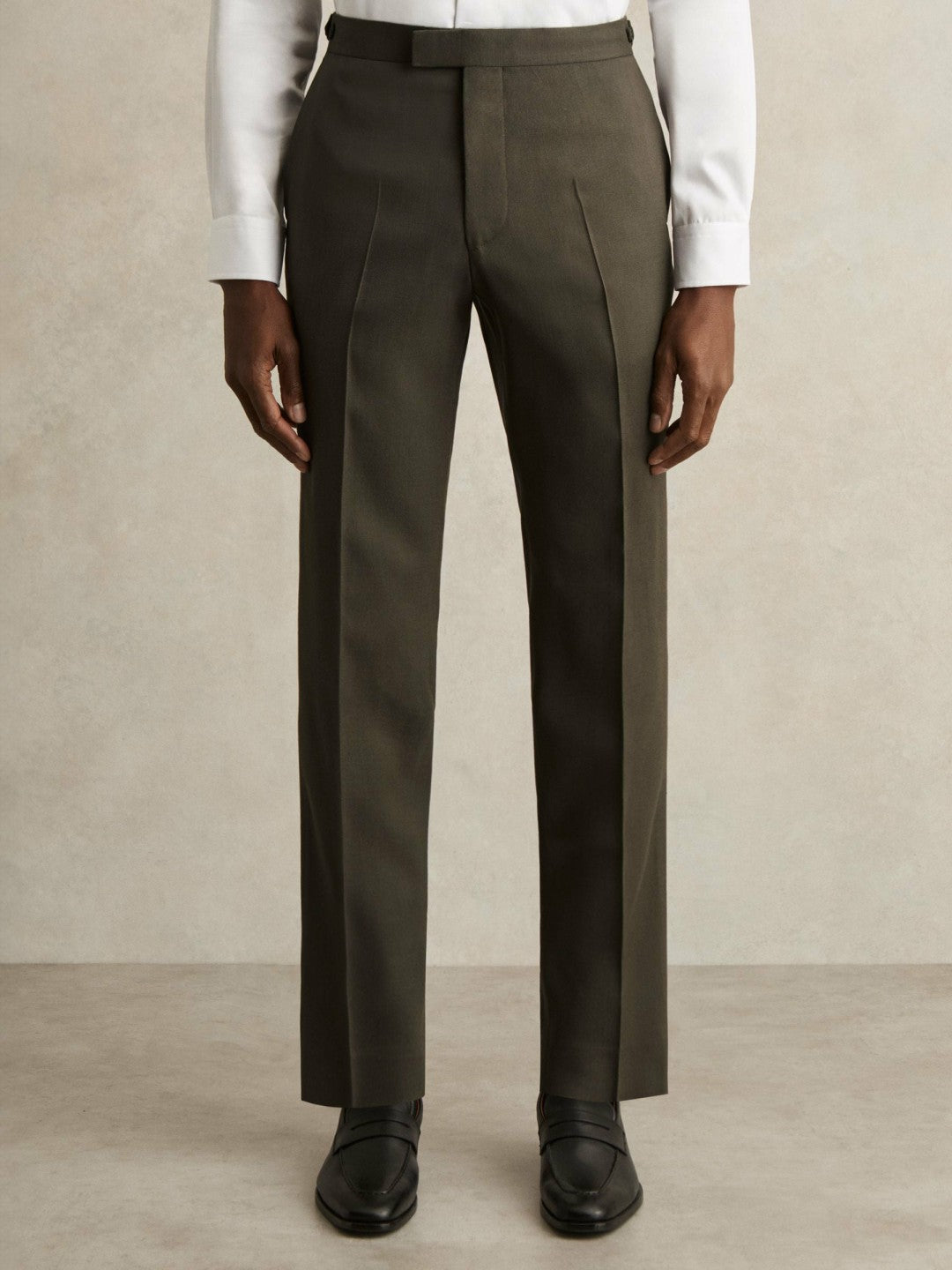 Slim-Fit Suit Trousers Dark Green | Men