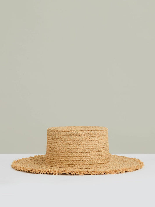 Straw Boater Hat Natural | Women