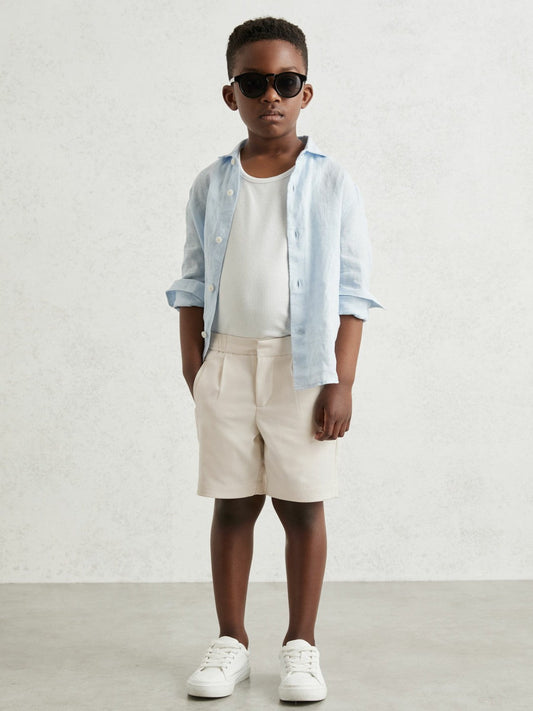 3-9 yrs Relaxed Drawstring Shorts Off White | Children & Baby