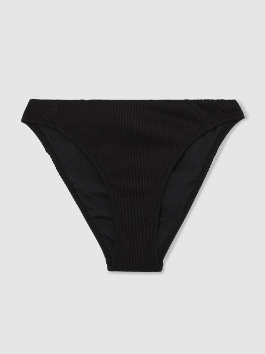 Ribbed Bikini Bottoms Black | Women