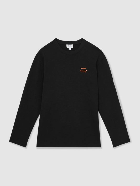 Unisex Fit McLaren F1 Team Tyre-Print T-Shirt Black | Men