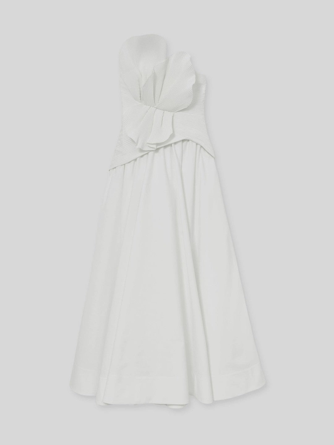 Acler Ivory Plissé Fan Strapless Maxi Dress Ivory | Women