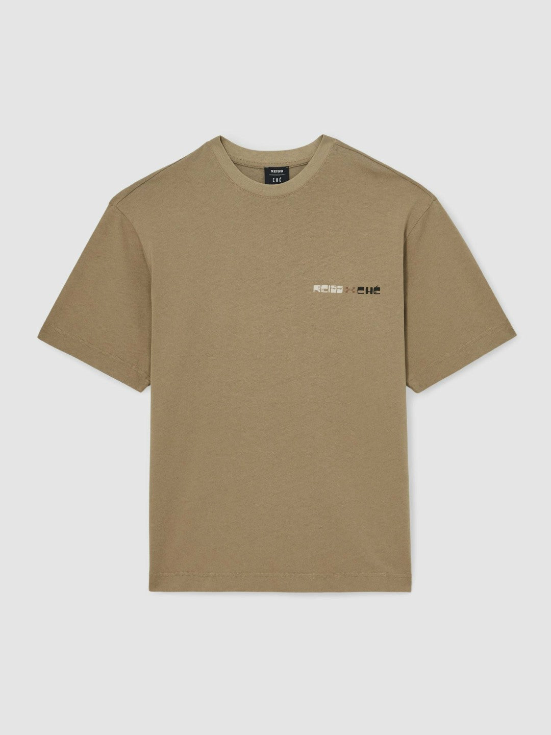 | Ché Cotton-Linen Sunset T-Shirt Sage Green | Men