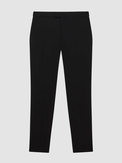 Slim-Fit Internal-Drawstring Trousers Black | Men