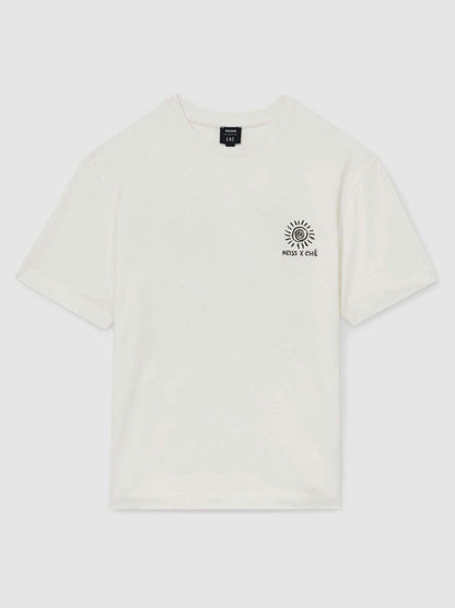 | Ché Cotton Palm-Tree T-Shirt White | Men