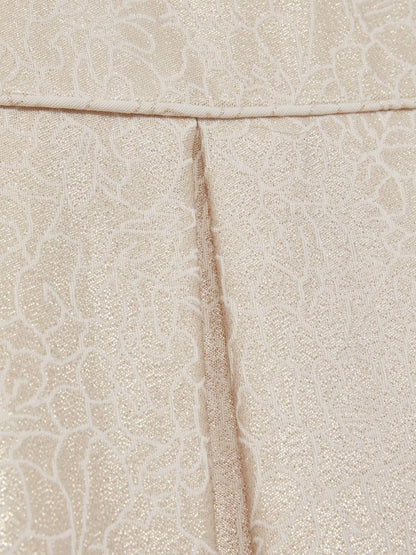 13-14 yrs Brocade Cap-Sleeve Pleated Dress Ivory | Children & Baby