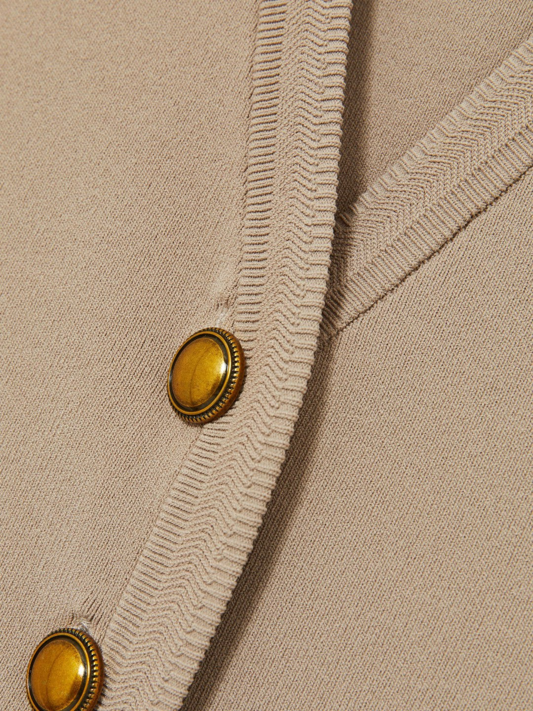 Knitted Button Through Vest Neutral | Women