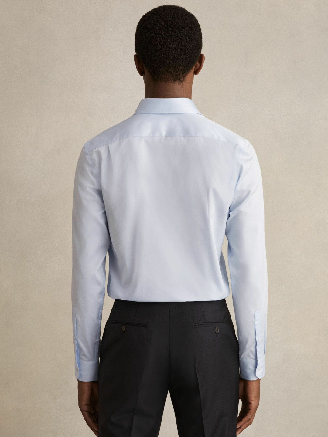 Slim Fit Slim-Fit Cotton Double-Cuff Shirt Soft Blue | Men