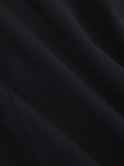 Wool-Blend Single-Breasted Suit Blazer Slim-Fit Navy | Men