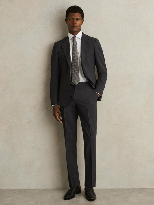 Slim-Fit Wool-Blend Suit Trousers Grey | Men