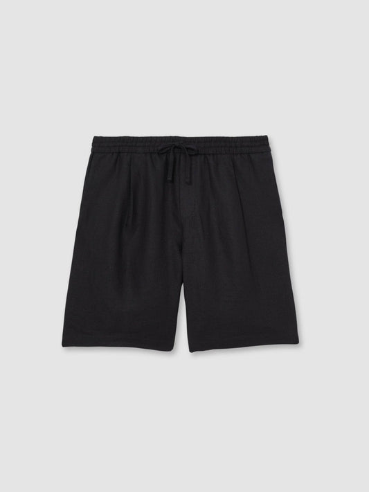 Linen Drawstring Shorts Navy | Men