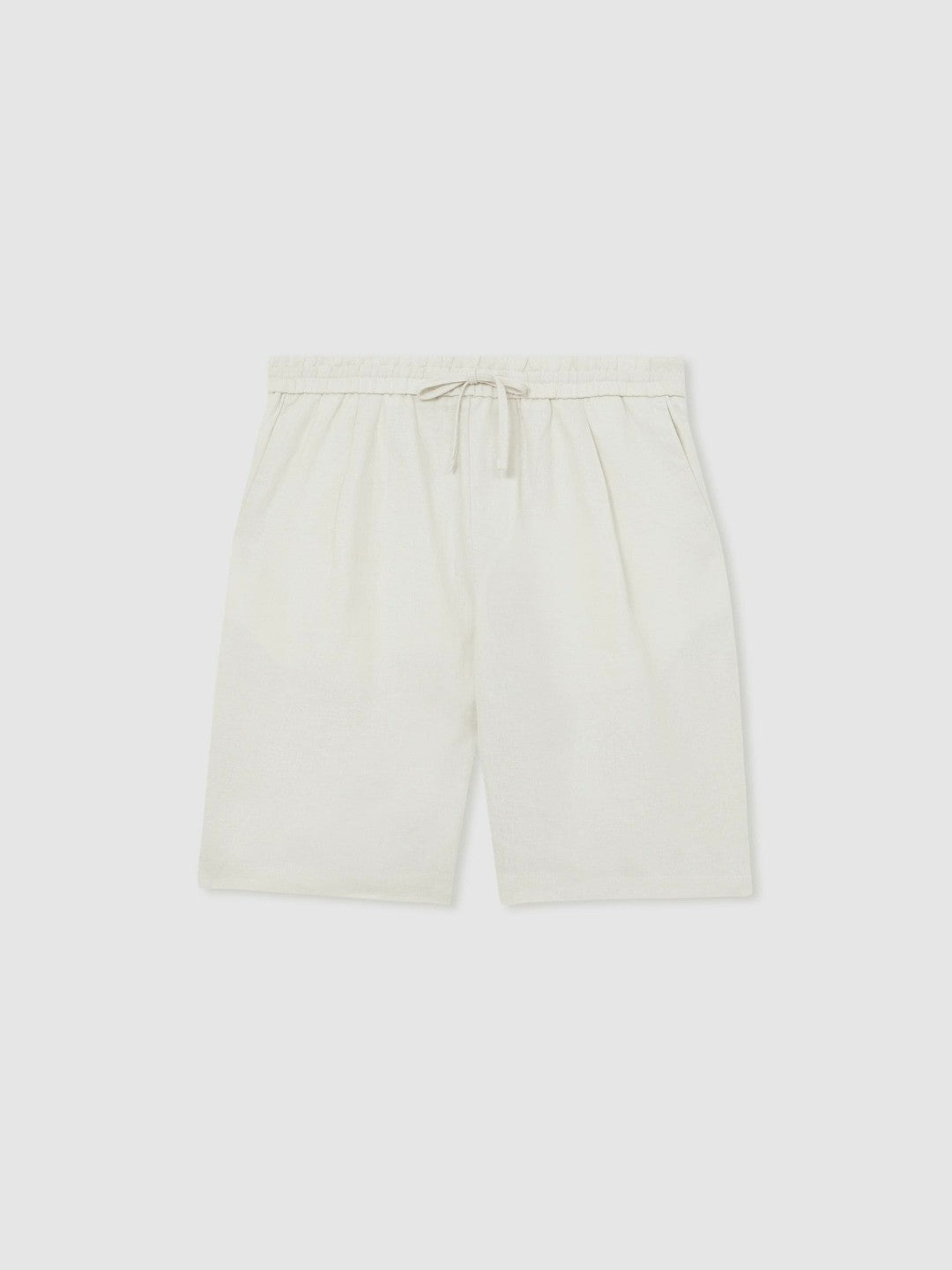 Linen Drawstring Shorts Stone | Men